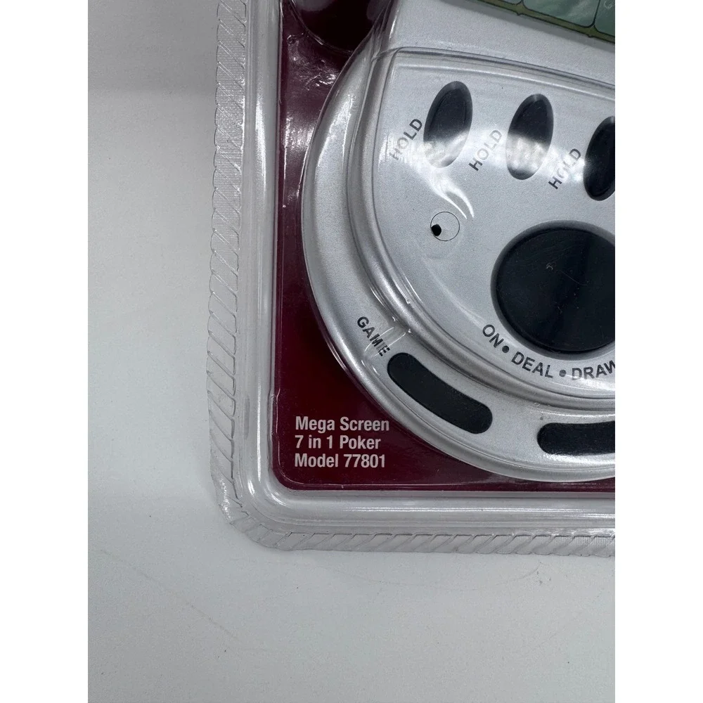 Classic Game Collection 7 in 1 Poker‎ Game Silver Mega Screen 77801 Handheld New
